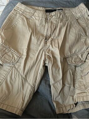 Plugg Men’s Cargo Shorts in Khaki Tan